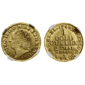 Niemcy, goldgulden = 2 talary, 1749, Hanower