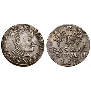 Polska, trojak, 1581, Wilno