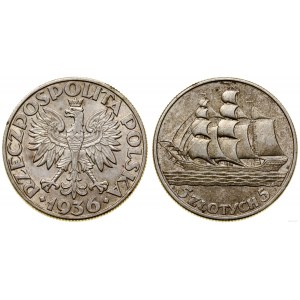 Polska, 5 złotych, 1936, Warszawa