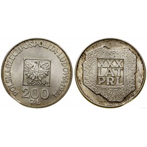 Polska, 200 złotych (DESTRUKT MENNICZY), 1974, Warszawa