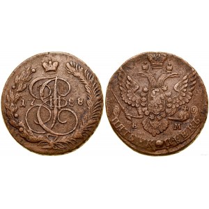 Rosja, 5 kopiejek, 1788 EM, Jekaterinburg