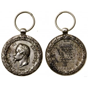 Francja, Medal pamiątkowy za kampanię włoską 1859 (Médaille commémorative de la campagne d'Italie de 1859), po 1859