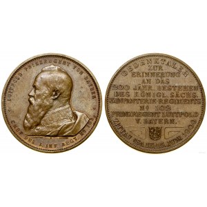 Niemcy, 200. rocznica powstania 3.Pułku Piechoty nr 102 „Prinzregent Luitpold von Bayern“, 1909, Norymberga