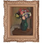 Wladyslaw Slewinski (1856 Bialyn - 1918 Paris), Flowers in a vase with green glaze (Fleurs au pot vert), ca. 1909.