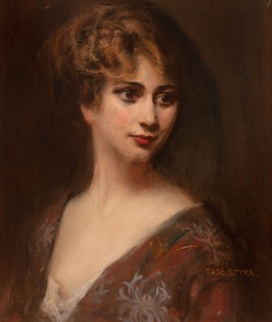 Tadeusz Styka (1889 Kielce-1954 Nowy Jork), Portret pięknej damy