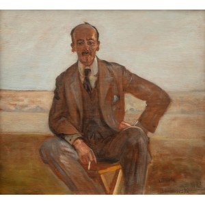 Jacek Malczewski (1854 Radom - 1929 Kraków), Porträt eines Mannes, 1922.