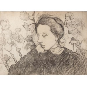 Tymon Niesiołowski (1882 Lwów-1965 Toruń), Porträt von Eliza Mogilnicka, 1905.