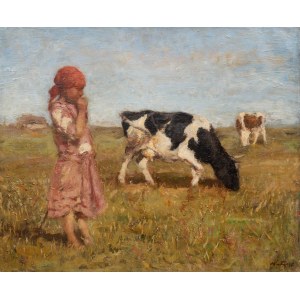 Marcin Kitz (1891 Lwów - 1943 tamże), Pastuszka, 1936 r.