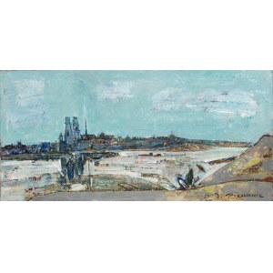 Joseph Pressmane (1904 Berestecz- 1967 Paris), Loire ice capped in Orléans, 1959.