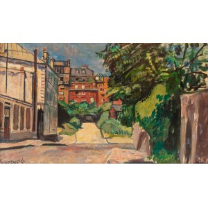 Nathan Grunsweigh (1883 Kraków - 1956 Paryż), Uliczka na Montmartrze