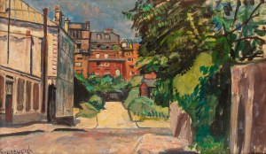 Nathan Grunsweigh (1883 Kraków - 1956 Paryż), Uliczka na Montmartrze