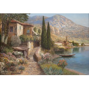 Alois Arnegger (1879 Vídeň - 1963 tamtéž), U jezera Como