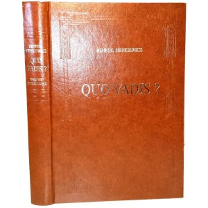 SIENKIEWICZ - QUO VADIS edycja bibliofilska