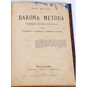 WISZNIEWSKI - BAKONOVA METODA PŘEKLADU PŘÍRODY