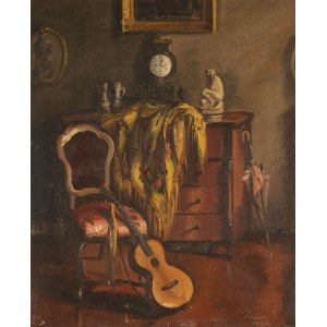 Kálmán PADUA, INTERIÉR S GITAROU, 1925