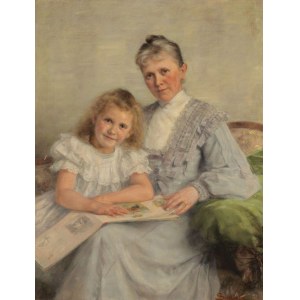 Emil SCHWABE, MOTHER WITH Daughter (Gustav Fleischhauer family)