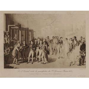 NAPOLEONS BESUCH IN DER MANUFAKTUR DER BRÜDER SEVENNES IN ROUEN IM JAHR 1802