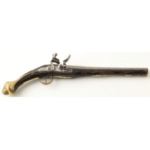 PISTOLET SKAŁKOWY, poł. XVIII w.