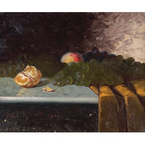 Józef BOŹDZIECH (BOZDIECH), MARTWA NATURA Z OWOCAMI / STILLLEBEN MIT FRÜCHTEN, 1900