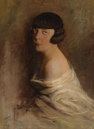 Antoni de BRADÉ, PORTRET DAMY, 1930