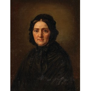 Ferdinand Georg WALDMÜLLER - attributed, PORTRET OF A WOMAN IN BLACK, 1850