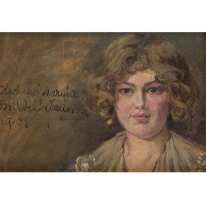 Bronisława Rychter-Janowska (1868 Krakov - 1953 tamtiež), Portrét Maryśky, 1915.