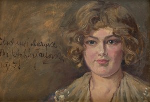 Bronisława Rychter-Janowska (1868 Kraków - 1953 tamże), Portret Maryśki, 1915 r.