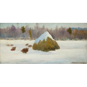 Jan Karmański (1887-1958), Kuropatwy w śniegu
