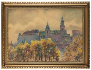 Antoni Chrzanowski (1905 Kraków - 2000 tamże), Widok na Wawel, 1940 r.