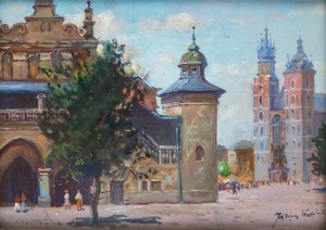 Juliusz Słabiak (1917 Sosnowiec - 1973 Kraków), Na krakowskim rynku