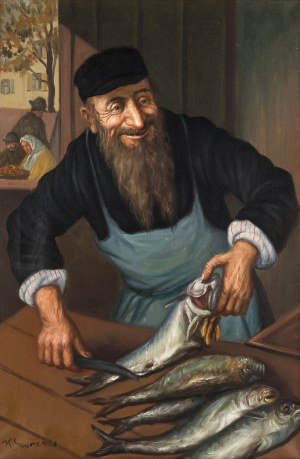 Konstanty Szewczenko (1910 Warszawa-1991 tamże), Żydowski sprzedawca ryb