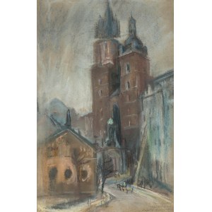 Wilhelm Mitarski (1879 Lackie Małe bei Złoczów-1923 Kraków), Marienkirche in Kraków, 1920.