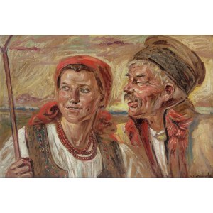 Wincenty Wodzinowski (1866 Igołomnia near Miechów - 1940 Kraków), Peasant couple