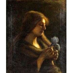 Hippoliyte de la Perche-Boyer (1856-1935), Žena s lotosem, 1890.