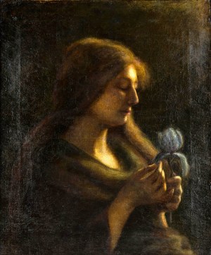 Hippoliyte de la Perche-Boyer (1856-1935), Kobieta z lotosem, 1890 r.