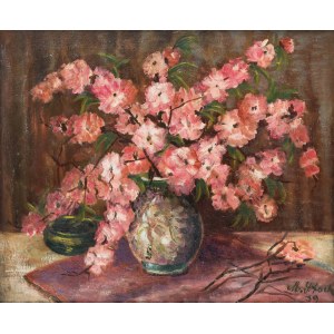 MN (1st half of 20th century), Bouquet of quince flowers, 1939.