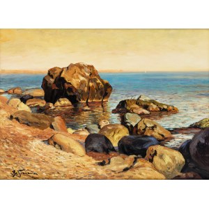 Adolf Behrmann (1876 Tockum near Riga - 1942 Bialystok), Seaside rocks