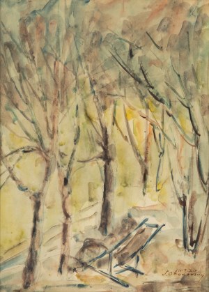 Samuel Obodowski (1892 Berszad na Ukrainie-1963 Tel Awiw), Odpoczynek w ogrodzie