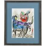 Marc Chagall (1887 Łoźno k. Witebska-1985 Saint-Paul de Vence), La Vache Bleue, 1967 r.