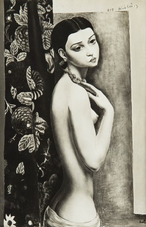 Mojżesz Kisling (1891 Kraków - 1953 Sanary-sur-Mer), Półakt kobiecy