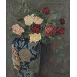 Antoni Procajłowicz (1876 Rodatycze/Galicia - 1949 Kraków), Bouquet of multicolored roses, 1907.