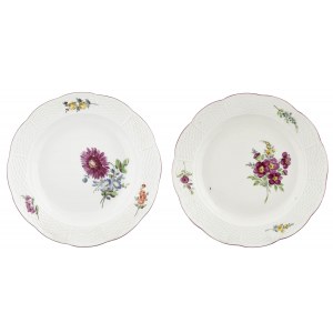 Pair of plates with collar Altozier, Meissen, 1774 - 1813