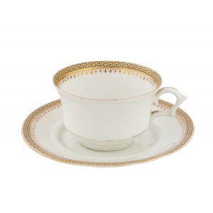 Cup with saucer, Poland, Giesche, circa 1920.