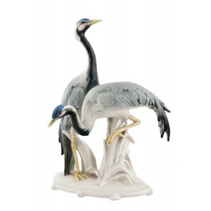 Figurine - Herons, Germany, Volkstedt (Thuringia), Karl Ens, 1919-1945