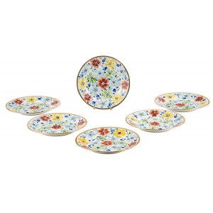 Set of 6 dessert plates, Wloclawek, 1977.