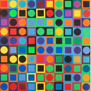 Victor Vasarely, PLANETARY FOLKLORE PARTICIPATIONS NO. 1, 1969