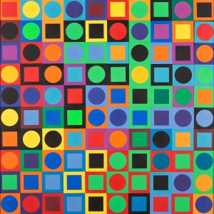 Victor Vasarely, PLANETARY FOLKLORE PARTICIPATIONS NO. 1, 1969