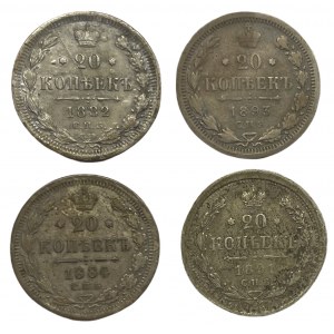 ALEXANDER III 20 COPIES 1882, 1884, 1891 and 1893