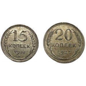 20 KOPIEJEK 1927 i 15 KOPIEJEK 1928