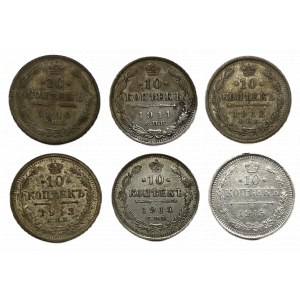 MICHAEL II 10 Exemplare 1910, 1911, 1912, 1913, 1914 und 1915